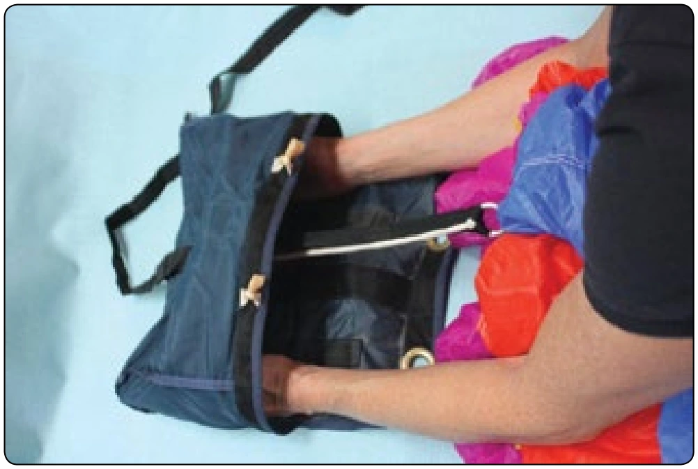 Figure 4-18. The “cocoon” should be slightly wider than the deployment bag.