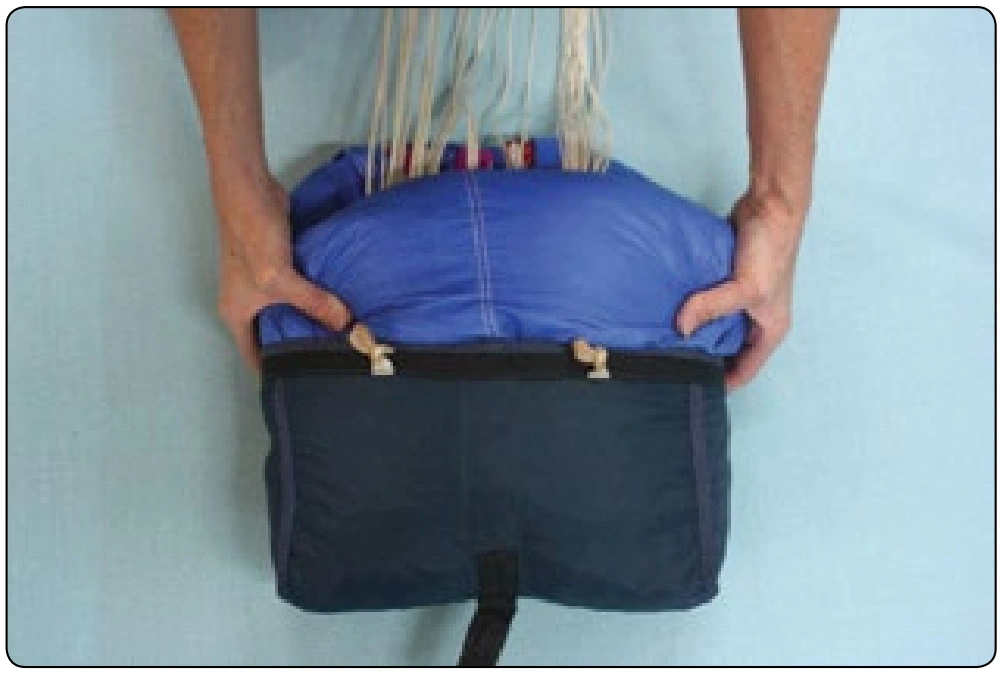 Figure 4-26. The objective is to fill the corners of the bag and keep the center of the pack job soft.