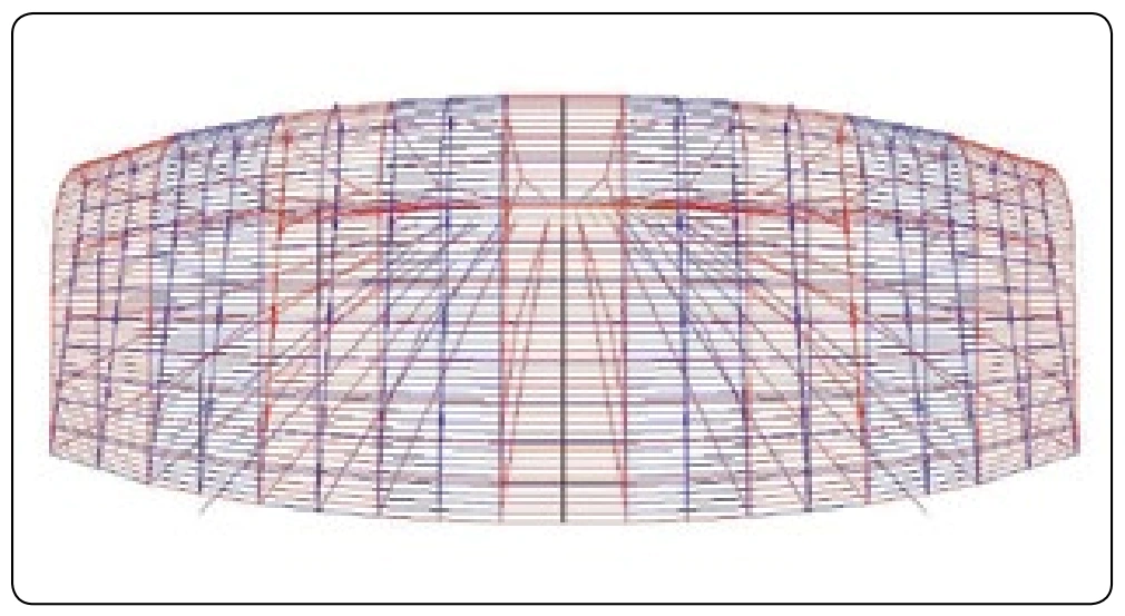 Figure 4-3. Elliptical plan form canopy.