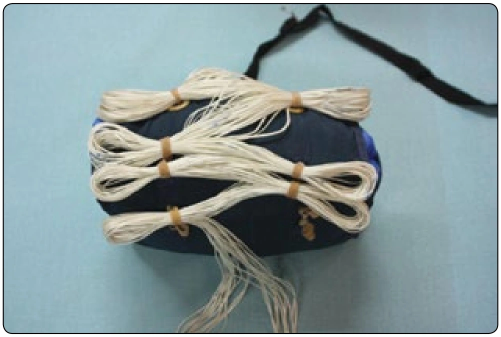 Figure 4-32. Keep the stows neat and separate. Here, the weight and mass of the lines is balanced to prevent line strip.