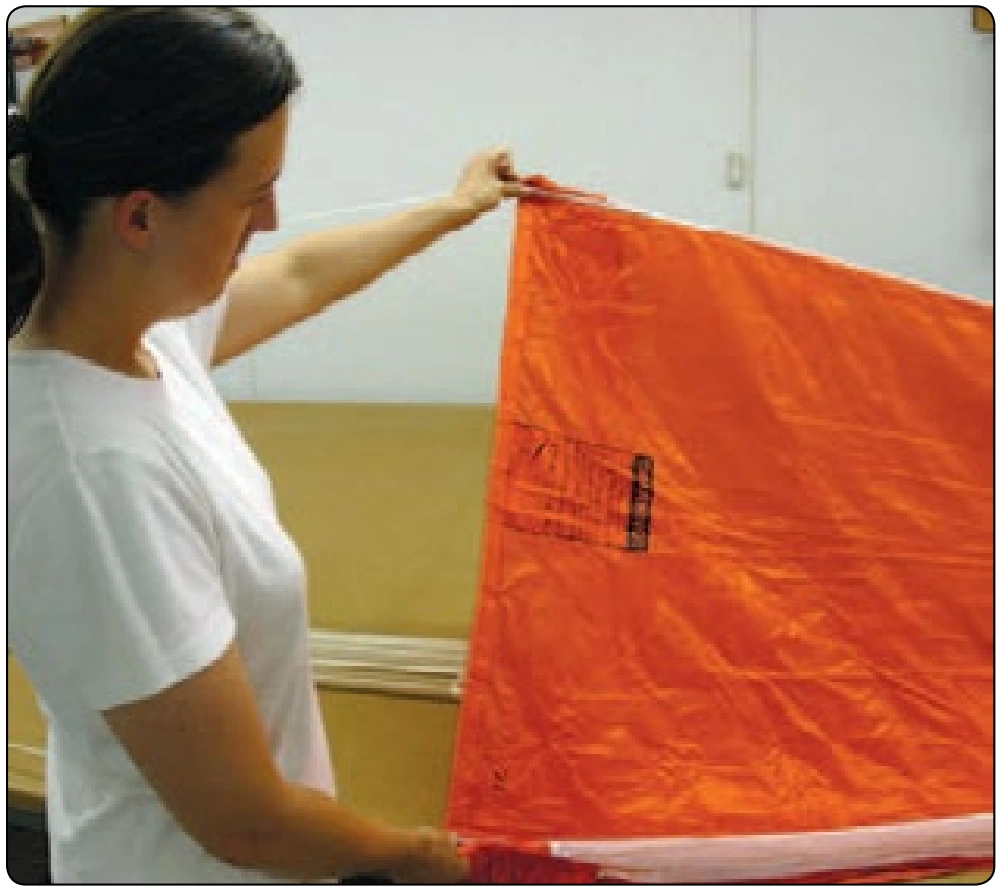 Figure 5-11. Round canopy gore inspection.