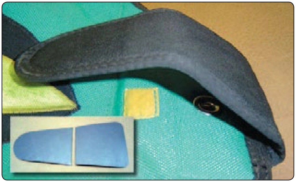Figure 5-29. Main pin protector flap plastic breakage.