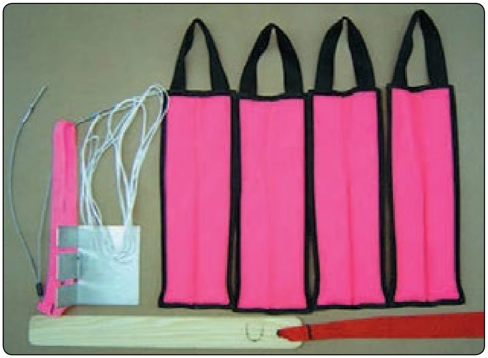 Figure 5-31. Round parachute packing tools.