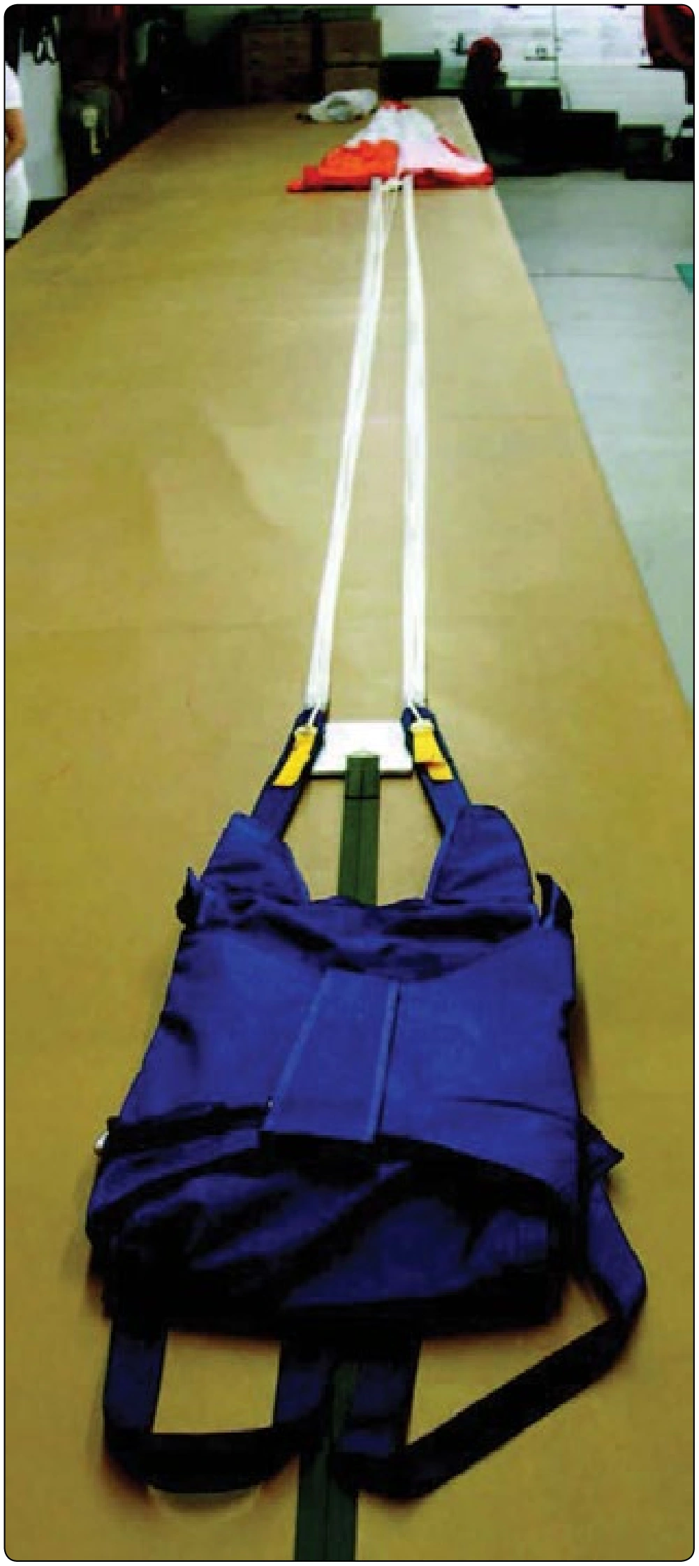 Figure 5-4. Round canopy pilot emergency parachute assembly.
