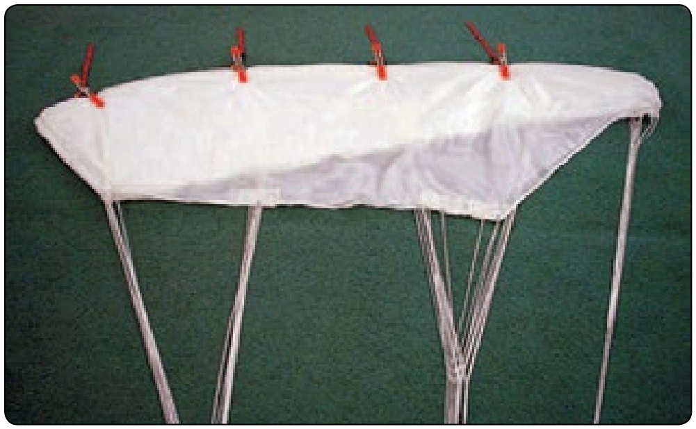 Figure 5-73. Clamps on top of canopy.