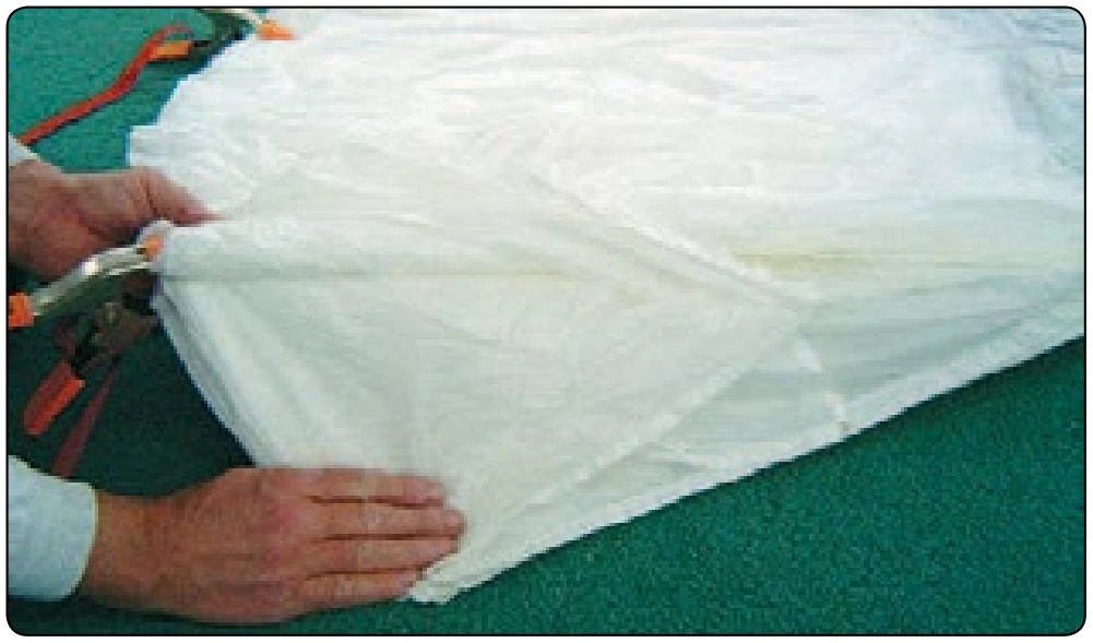 Figure 5-76. Fold half under “A” lines.