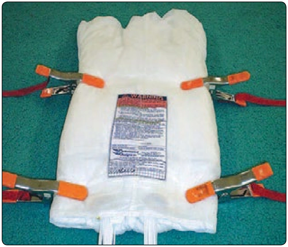 Figure 5-94. Finish wrapping tail, four clamps.