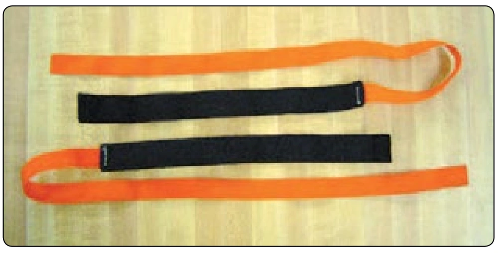 Figure 6-19. Velcro® line protectors.