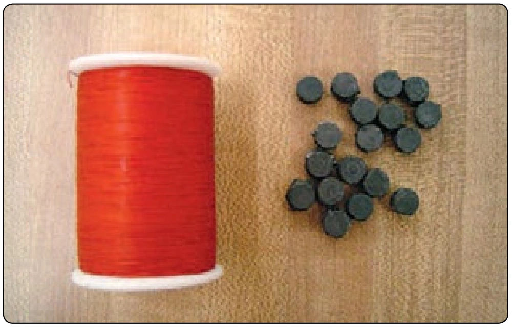 Figure 6-29. Lead seals and seal thread.