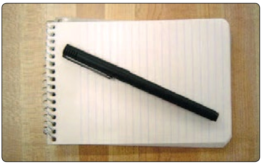 Figure 6-32. Note pad.