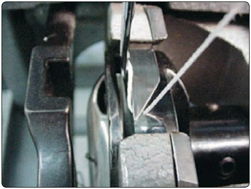 Figure 6-69. First step in forming a stitch.