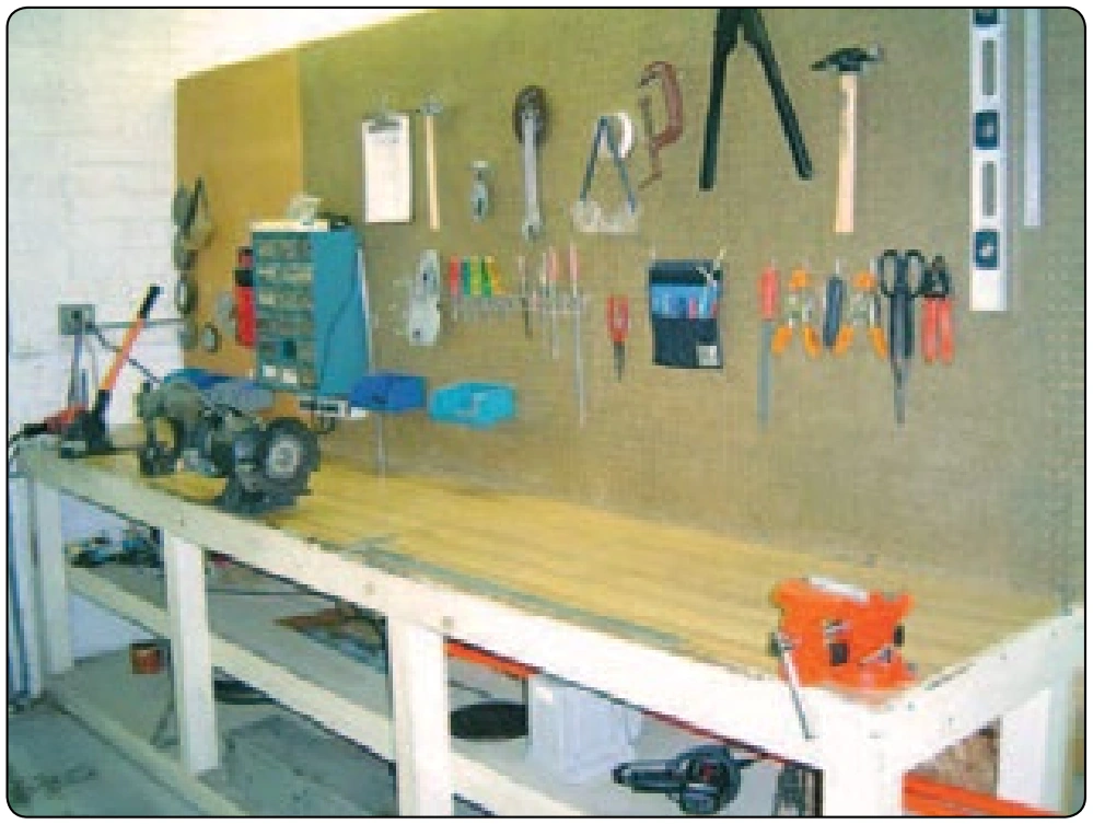 Figure 6-94. Metal working area.