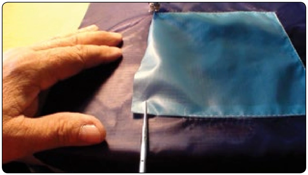 Figure 7-21. Correct patch tension.