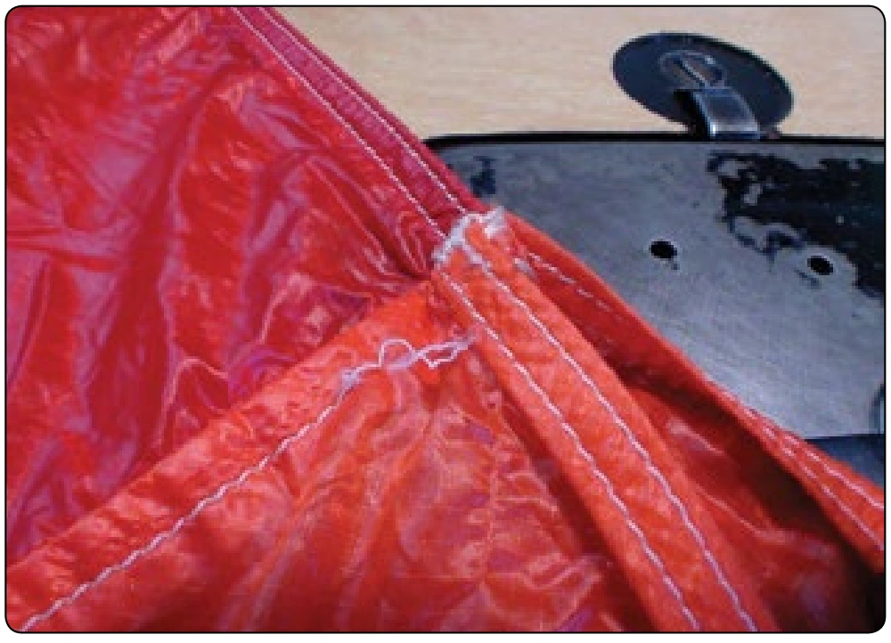 Figure 7-8. End seam damage.