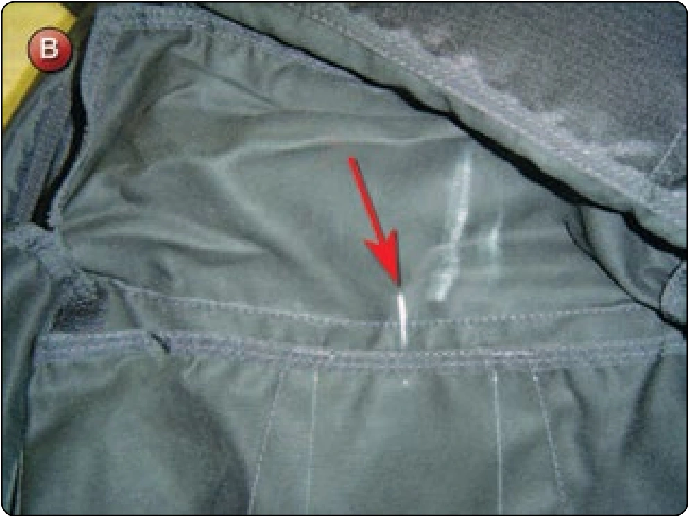 Automatic Activation Device (AAD) Installation, procedure photograph 2 (source page 7-77).