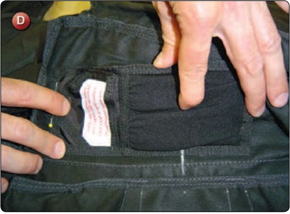 Automatic Activation Device (AAD) Installation, procedure photograph 4 (source page 7-77).