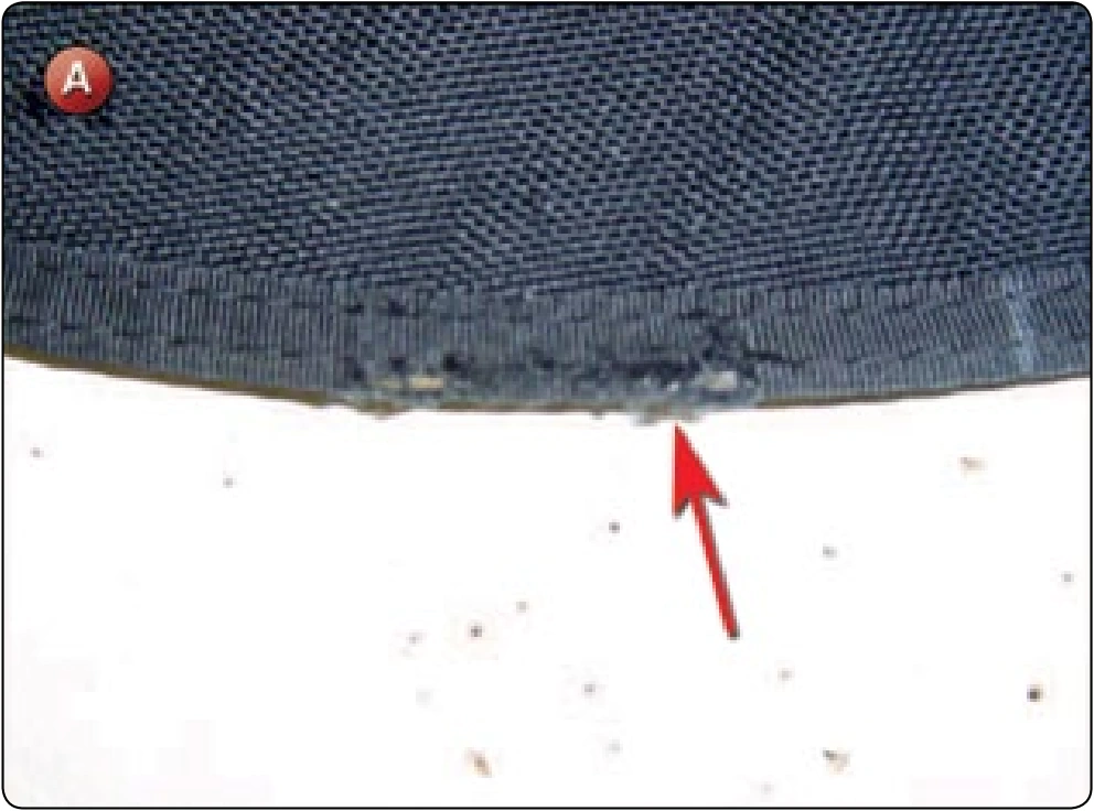 Binding Tape Repair or Splice, procedure photograph 1 (source page 7-39).