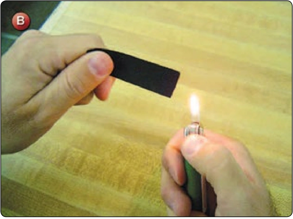 Binding Tape Repair or Splice, procedure photograph 2 (source page 7-39).