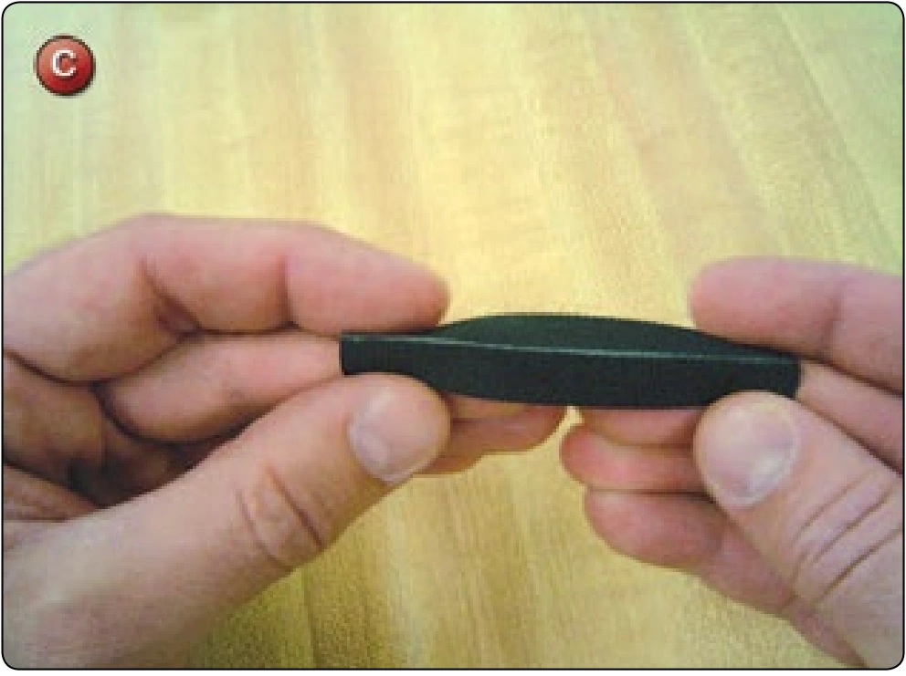 Binding Tape Repair or Splice, procedure photograph 3 (source page 7-39).