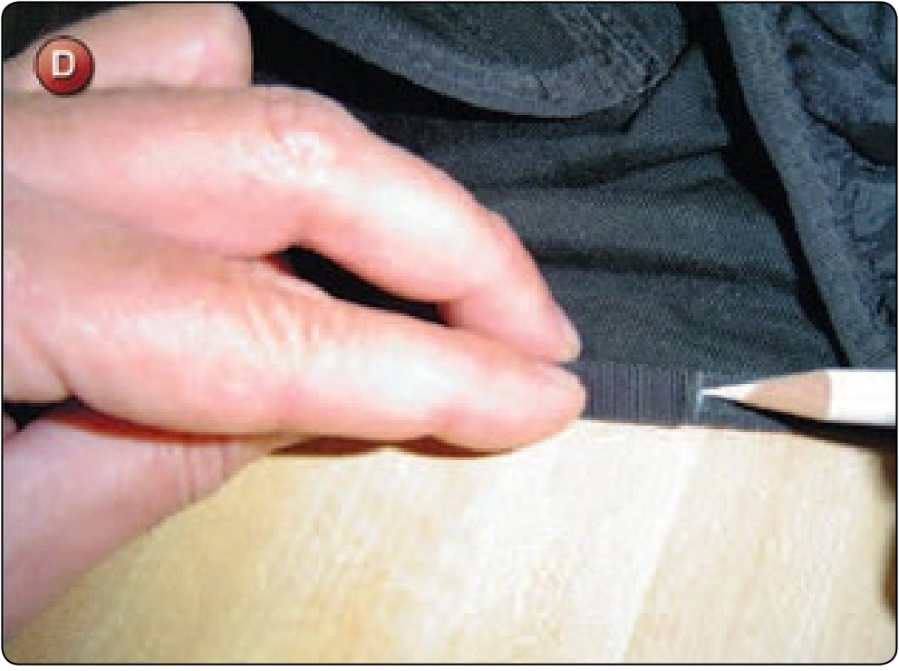 Binding Tape Repair or Splice, procedure photograph 4 (source page 7-40).
