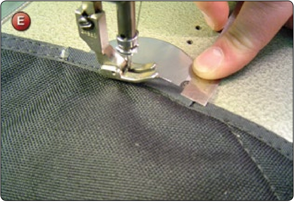 Binding Tape Repair or Splice, procedure photograph 5 (source page 7-40).