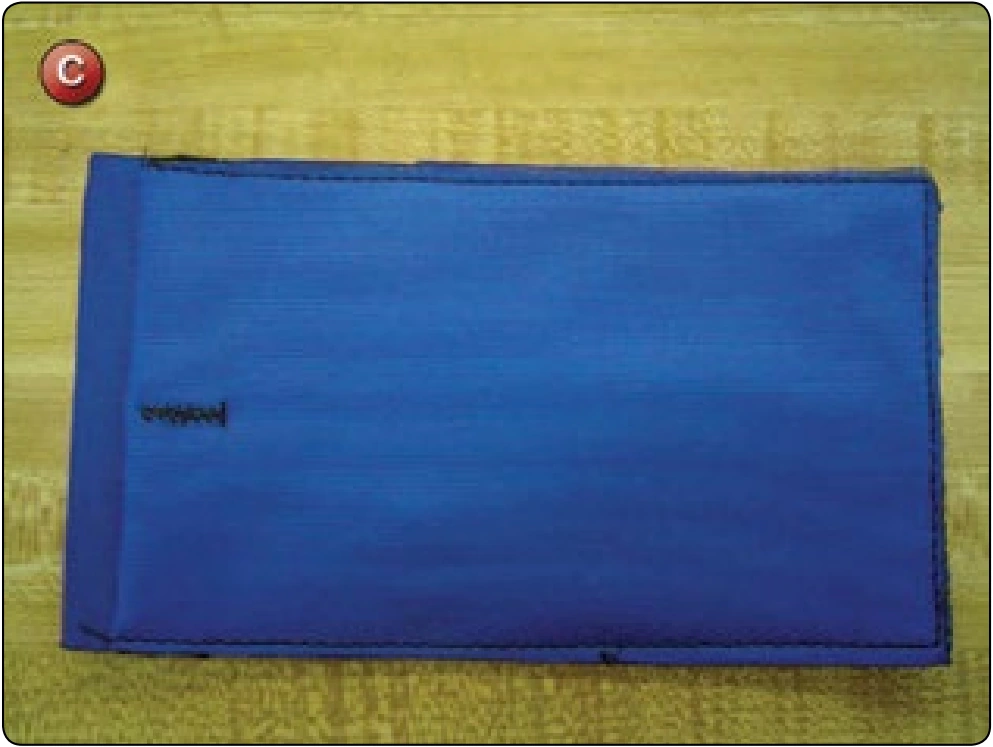 Bottom of Container (BOC) Pocket, procedure photograph 4 (source page 7-86).
