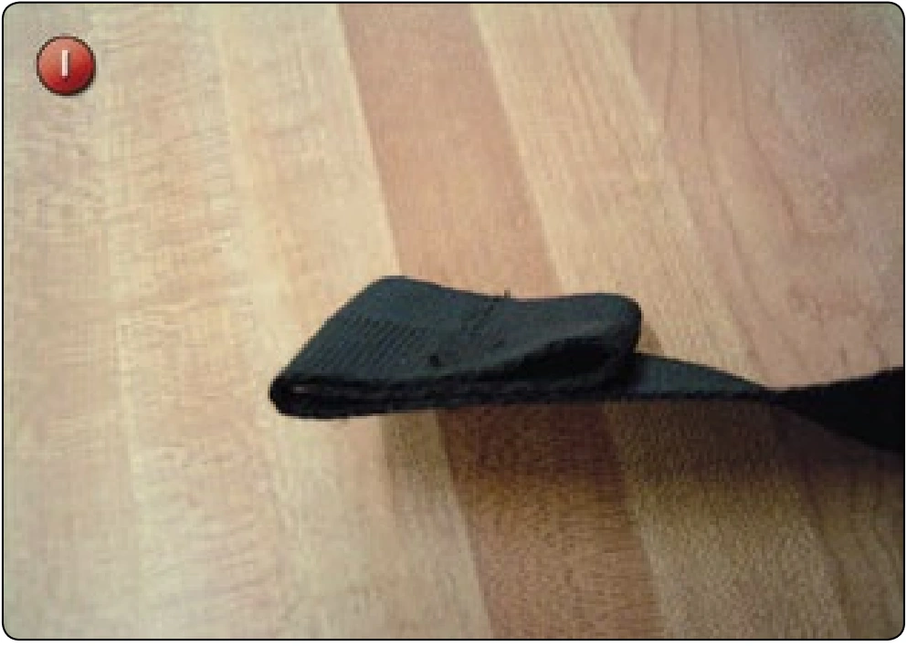 Chest Strap Replacement, procedure photograph 9 (source page 7-53).