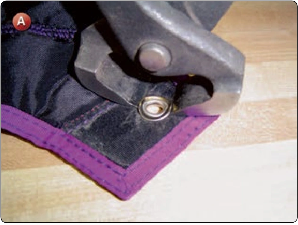 Container Grommet Replacement, procedure photograph 1 (source page 7-42).