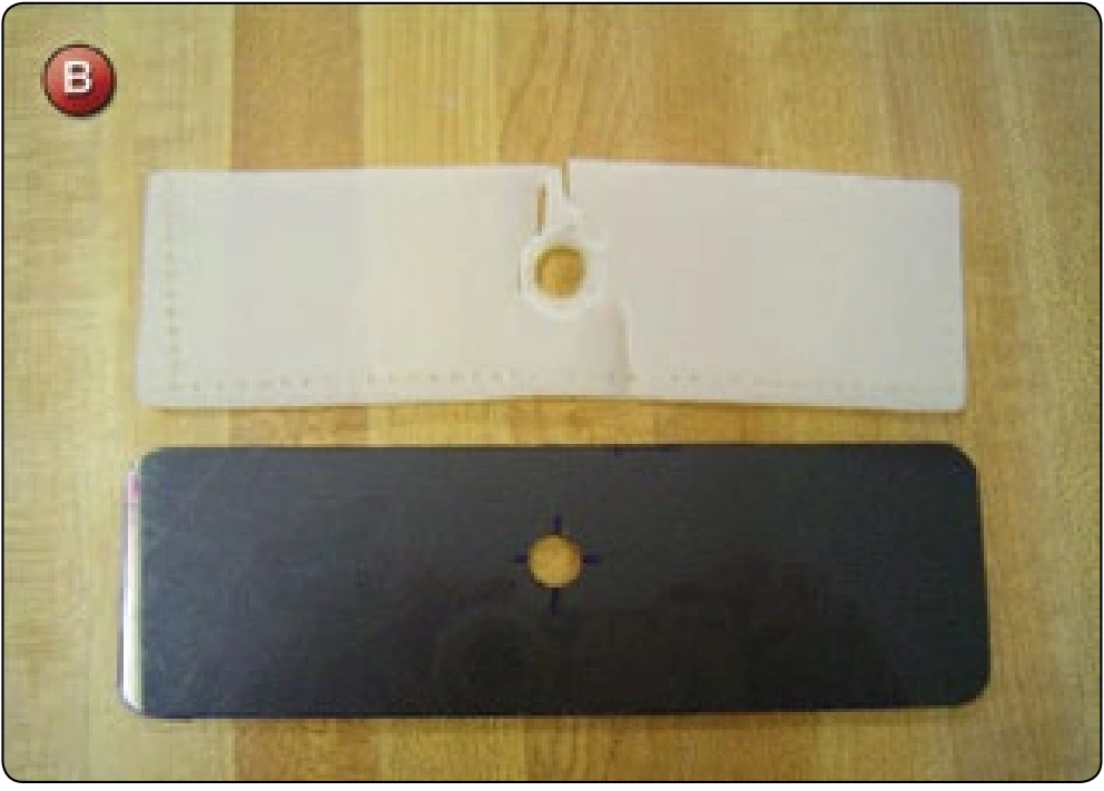 Container Plastic Stiffener Replacement, procedure photograph 2 (source page 7-45).