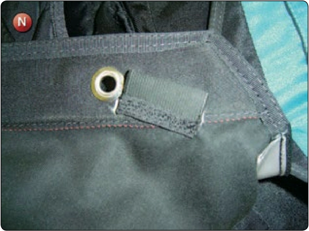 Cutter Channel and Elastic Installation, procedure photograph 5 (source page 7-80).