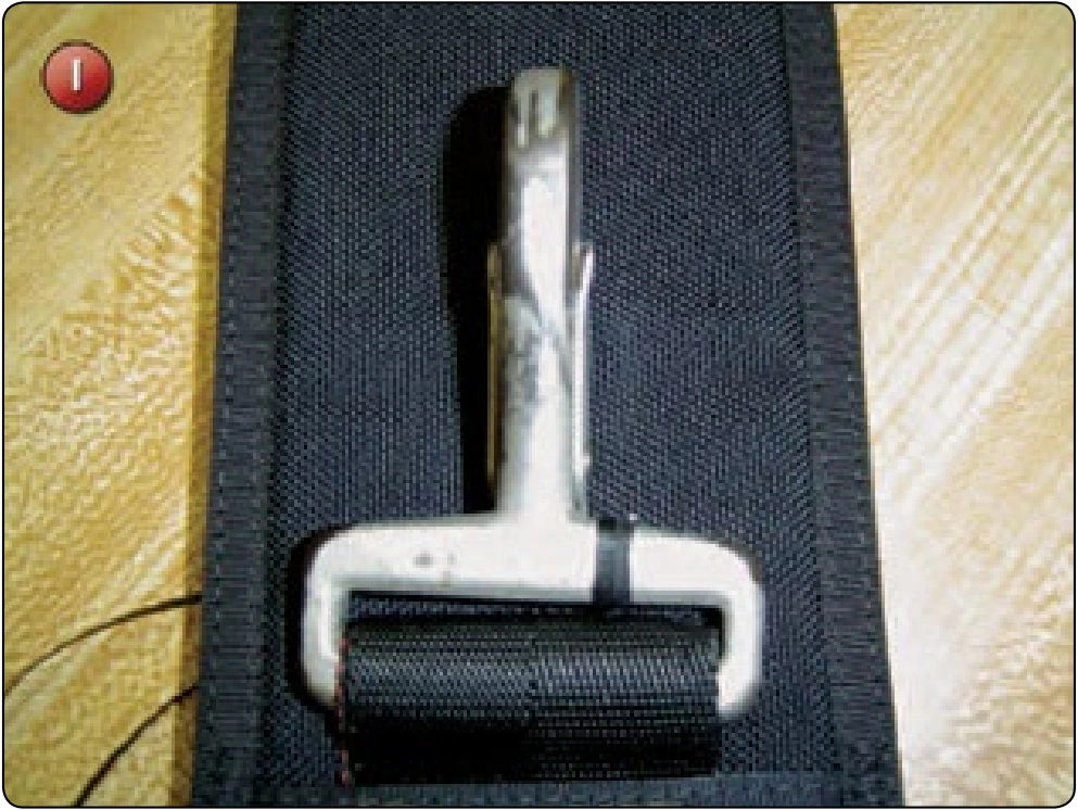 Hand Tacking Techniques, procedure photograph 9 (source page 7-88).
