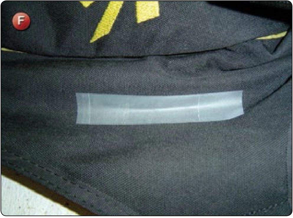 Hidden Patches, procedure photograph 1 (source page 7-40).