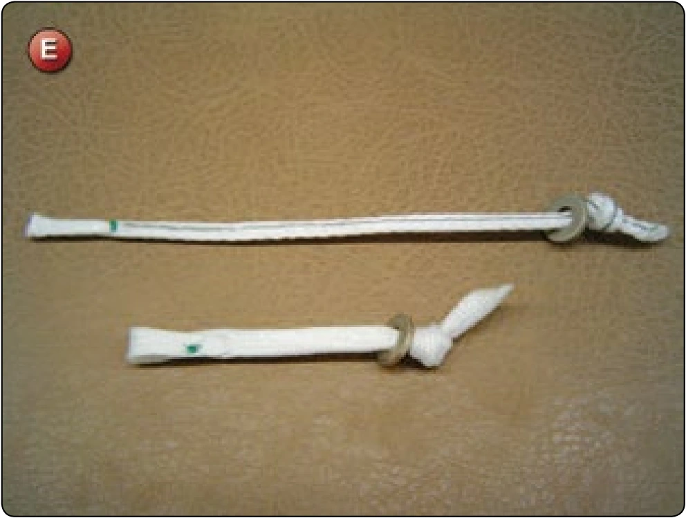 Main and Reserve Closing Loop Manufacture, procedure photograph 5 (source page 7-81).