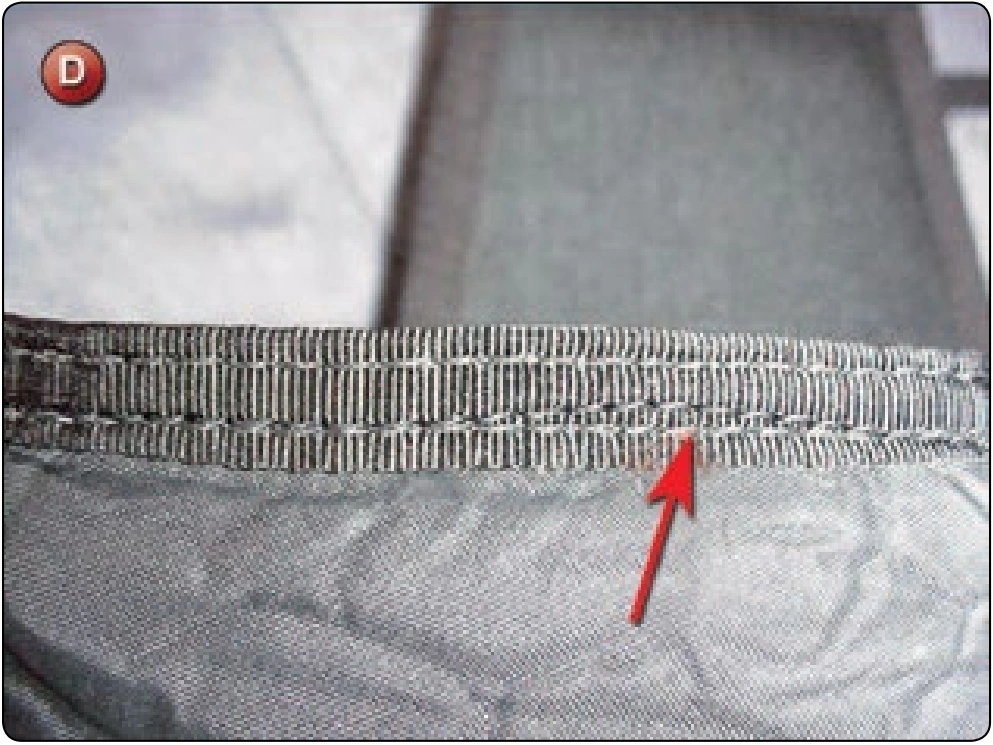 Main Container Side Flap Replacement, procedure photograph 4 (source page 7-48).