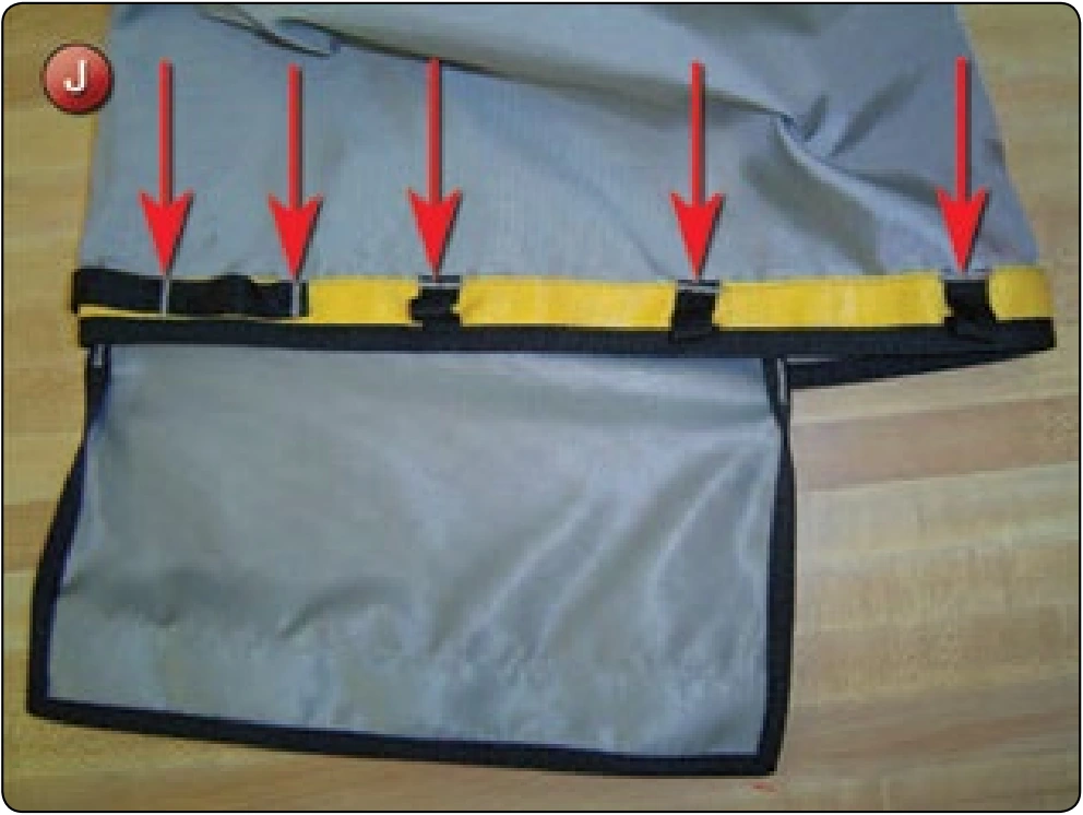 Main Deployment Bag, procedure photograph 15 (source page 7-85).