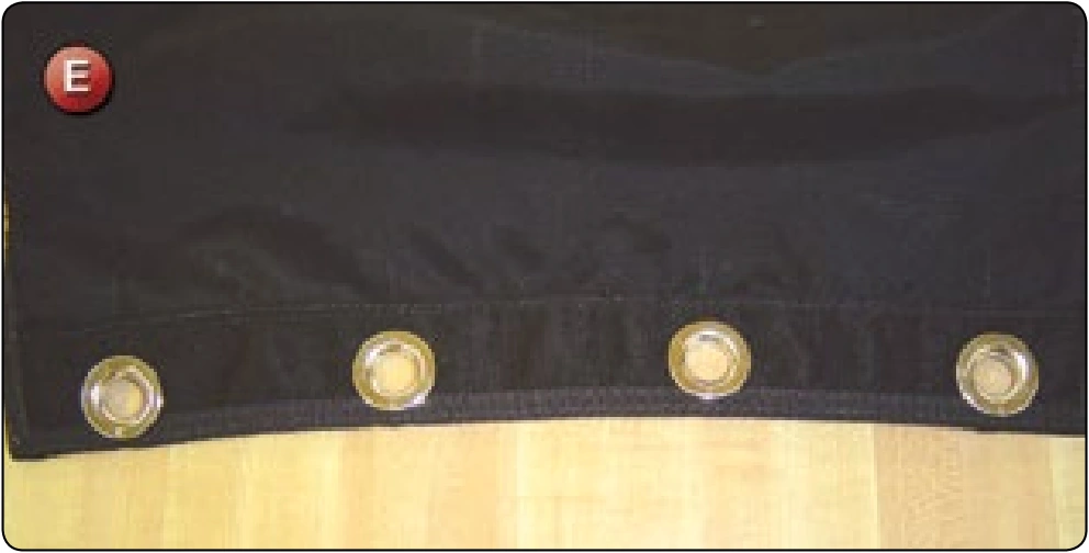 Main Deployment Bag Repair—Closing Flap Grommet Pullout, procedure photograph 5 (source page 7-72).