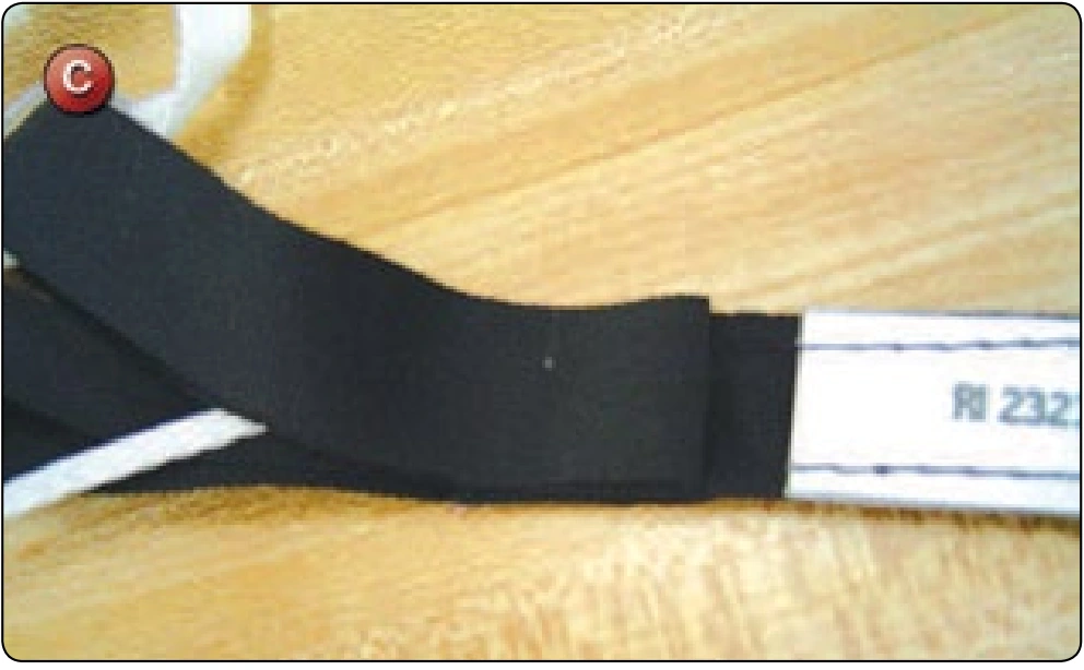 Main Pilot Chute Collapsible Bridle Replacement, procedure photograph 3 (source page 7-70).