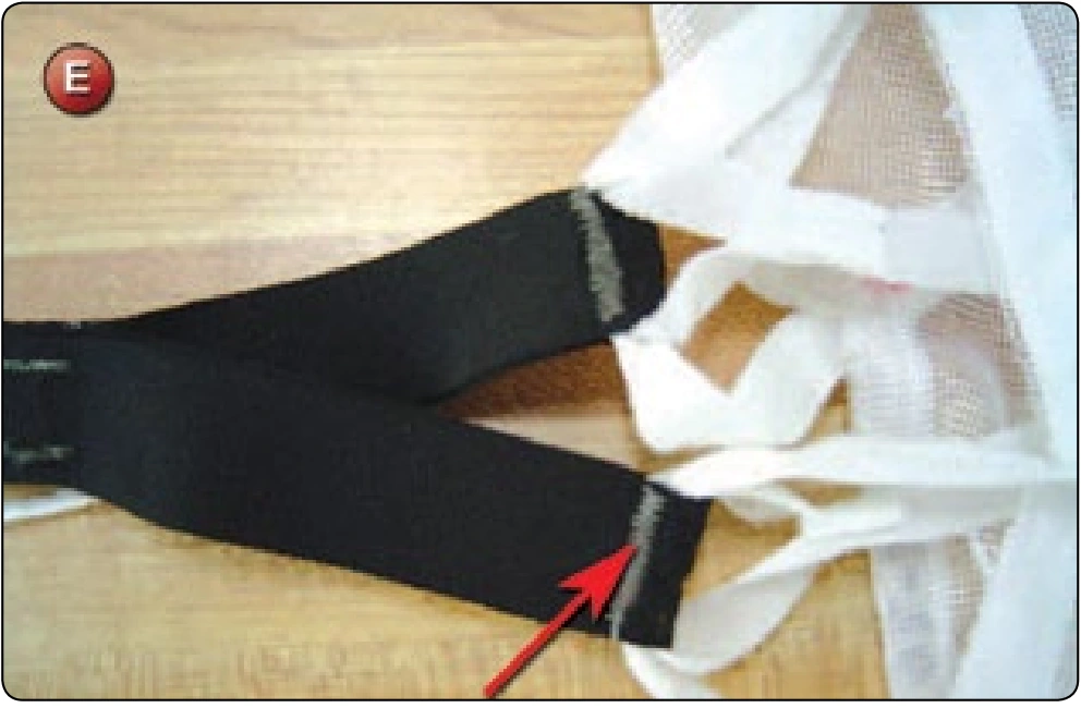 Main Pilot Chute Collapsible Bridle Replacement, procedure photograph 5 (source page 7-70).