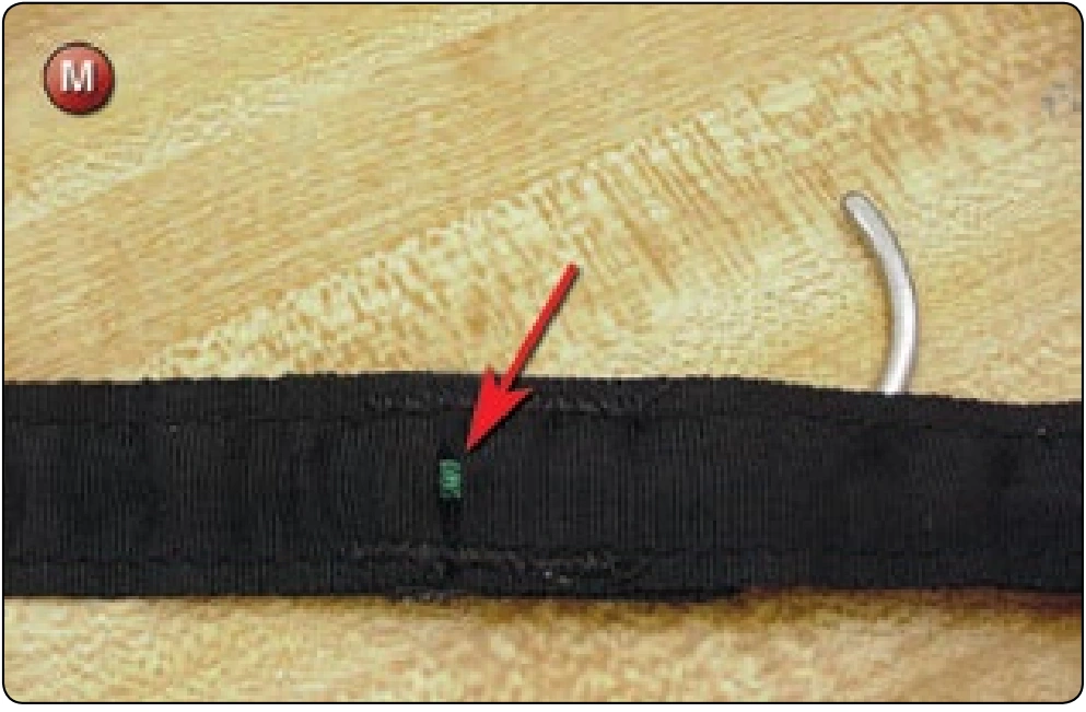 Main Pilot Chute Collapsible Bridle Replacement, procedure photograph 13 (source page 7-71).