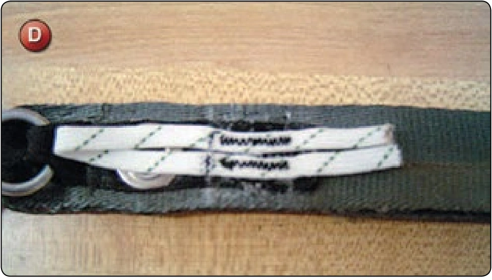 Main Riser 3-Ring Locking Loop Replacement, procedure photograph 4 (source page 7-63).