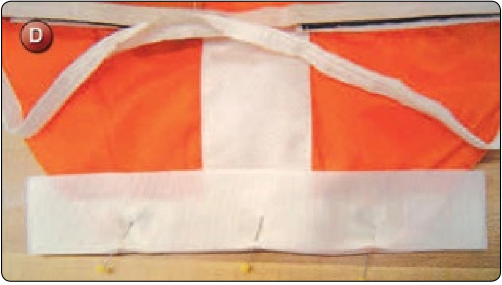 Reserve Free Bag Repair—Grommet Pullout, procedure photograph 4 (source page 7-68).
