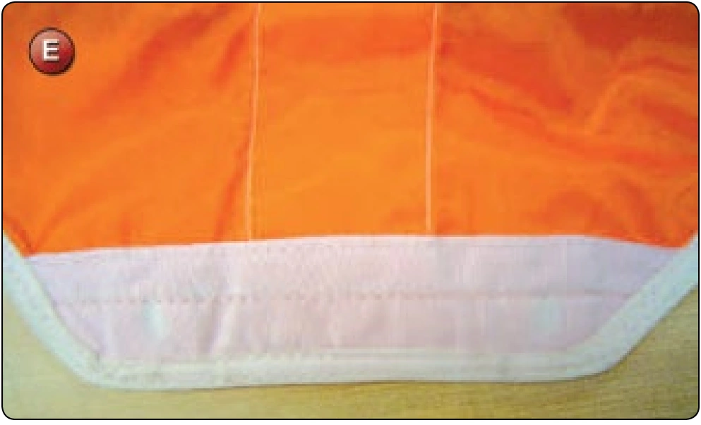 Reserve Free Bag Repair—Grommet Pullout, procedure photograph 5 (source page 7-68).