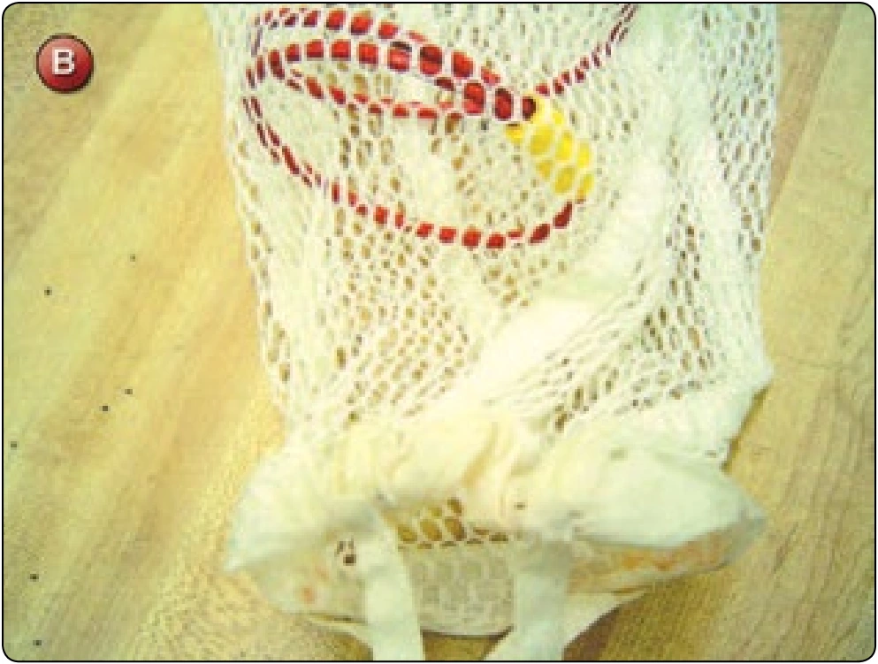 Reserve Pilot Chute Repair—Mesh, Tackings, and Bad Grommet, procedure photograph 2 (source page 7-66).