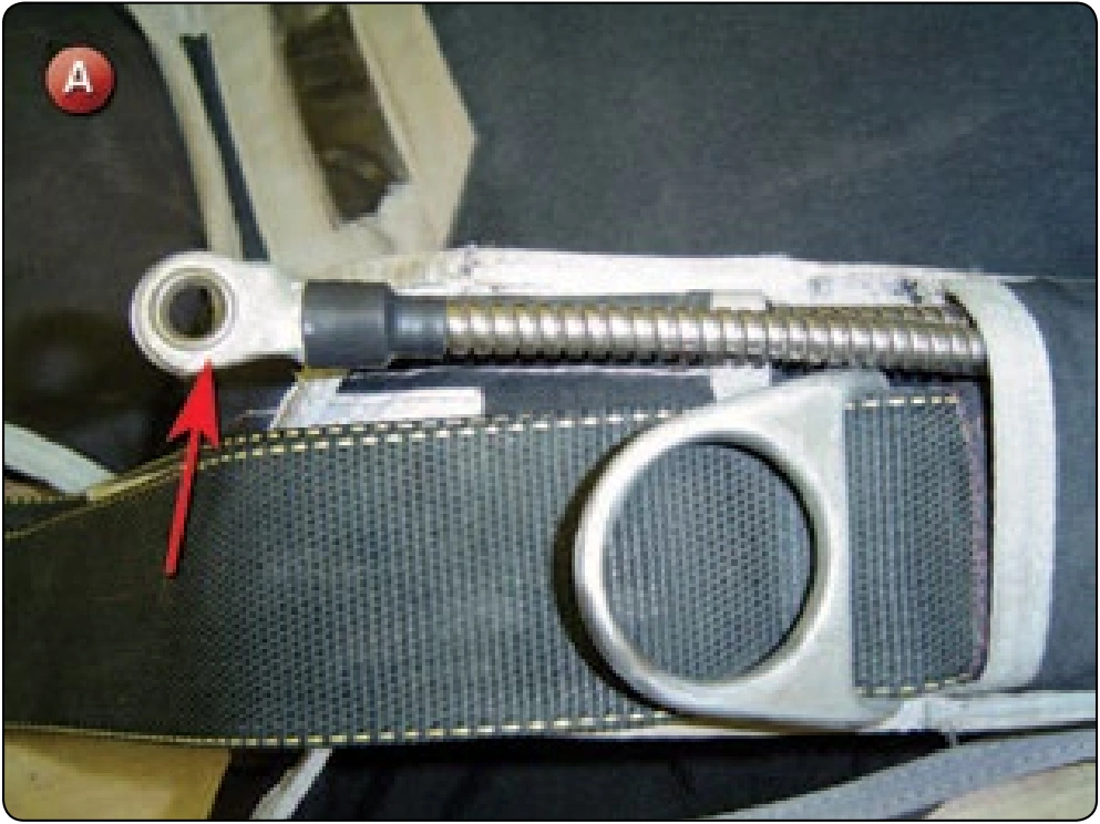 Ring Release Housing Replacement, procedure photograph 1 (source page 7-50).