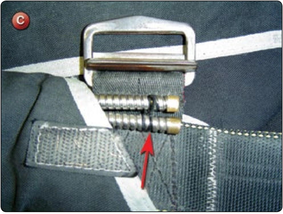 Ring Release Housing Replacement, procedure photograph 3 (source page 7-50).