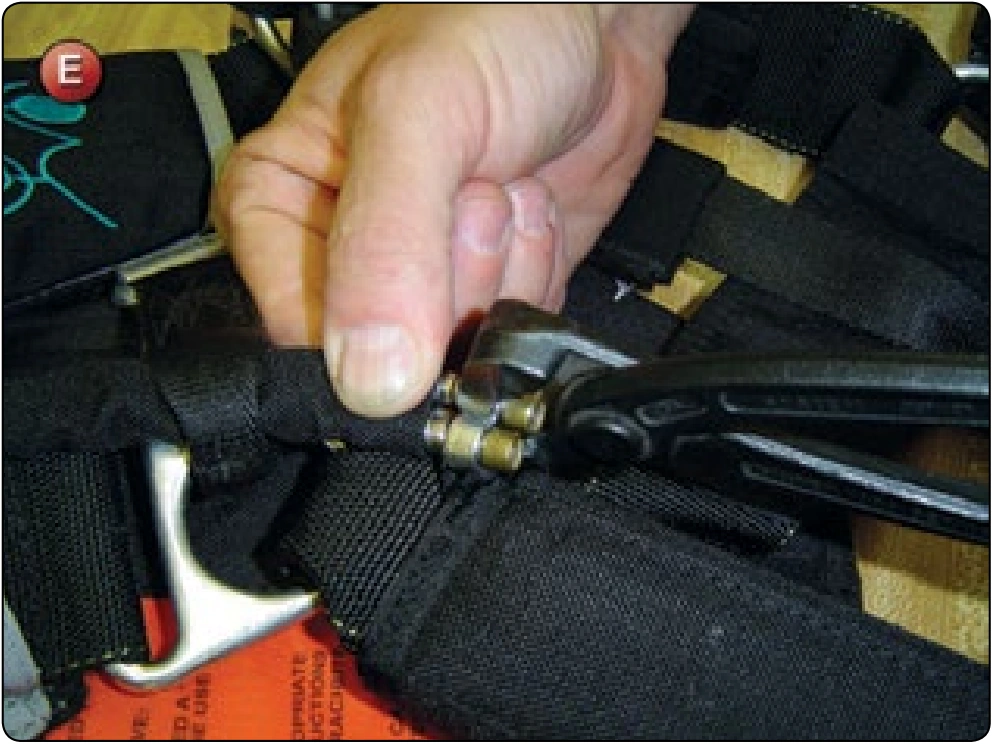 Ring Release Housing Replacement, procedure photograph 5 (source page 7-50).