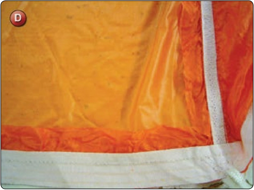 Round Canopy—Panel Replacement, procedure photograph 3 (source page 7-22).