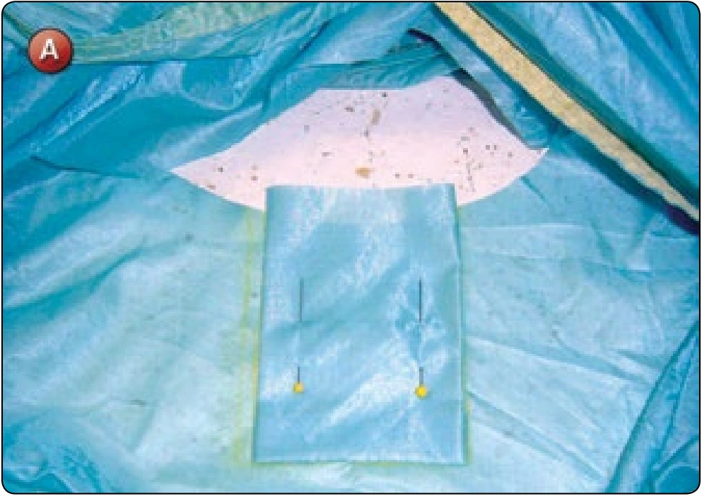Square Canopy—Crossport Repair, procedure photograph 1 (source page 7-36).
