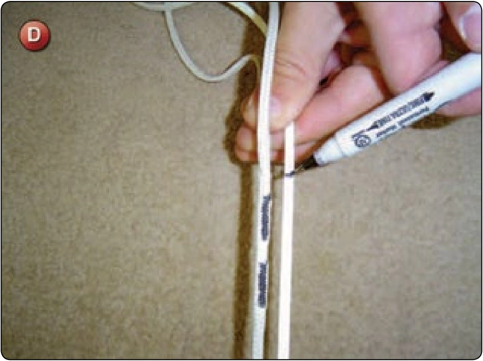 Square Canopy—Main Line Replacement, procedure photograph 4 (source page 7-32).