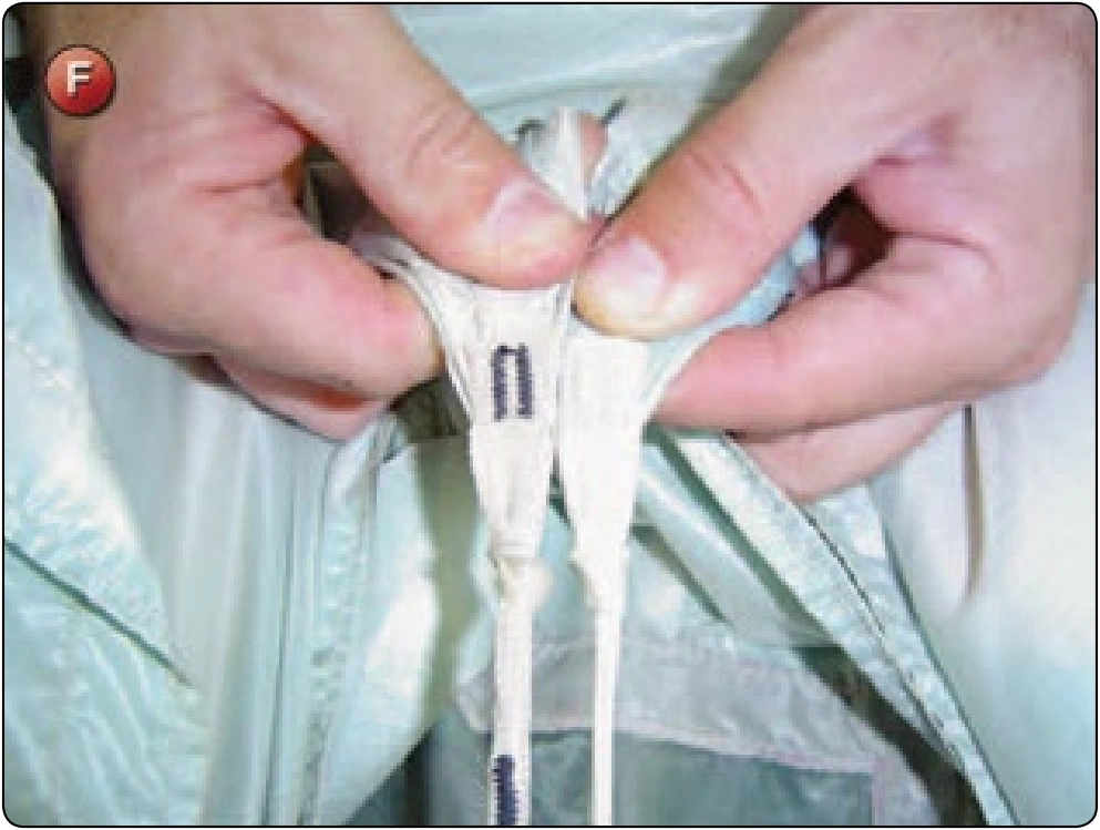 Square Canopy—Main Line Replacement, procedure photograph 6 (source page 7-32).